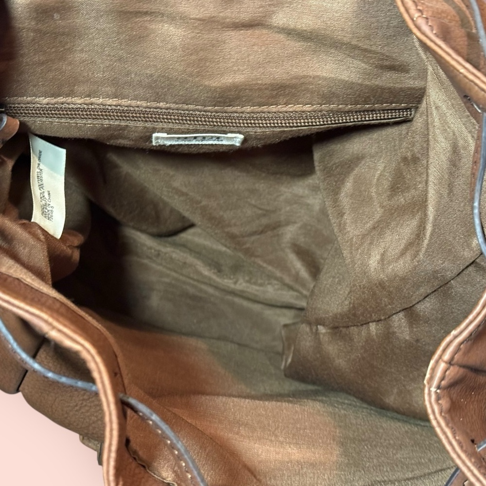 a.n.a (A New Approach) Faux Leather Brown Backpack‎ Purse - Picture 4 of 6